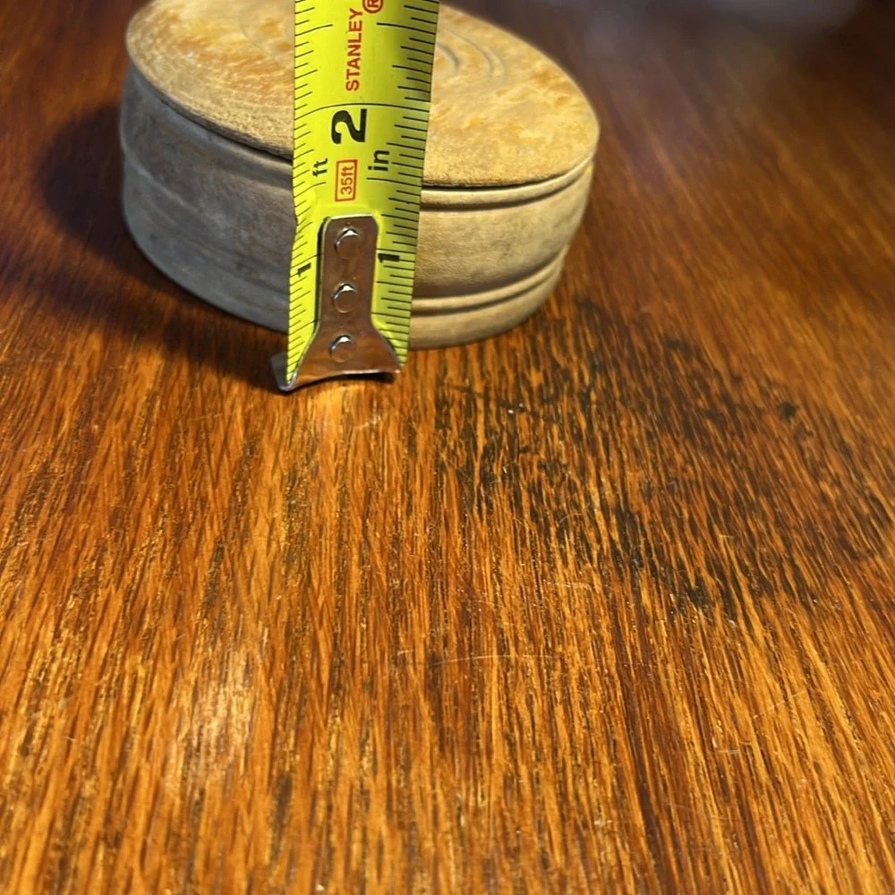 Vintage Hand Made Wooden Trinket Box